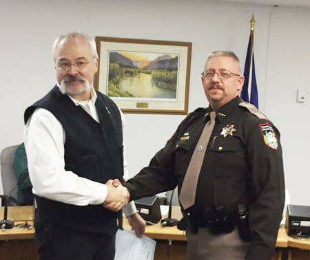 Hoffman and Holton standing together